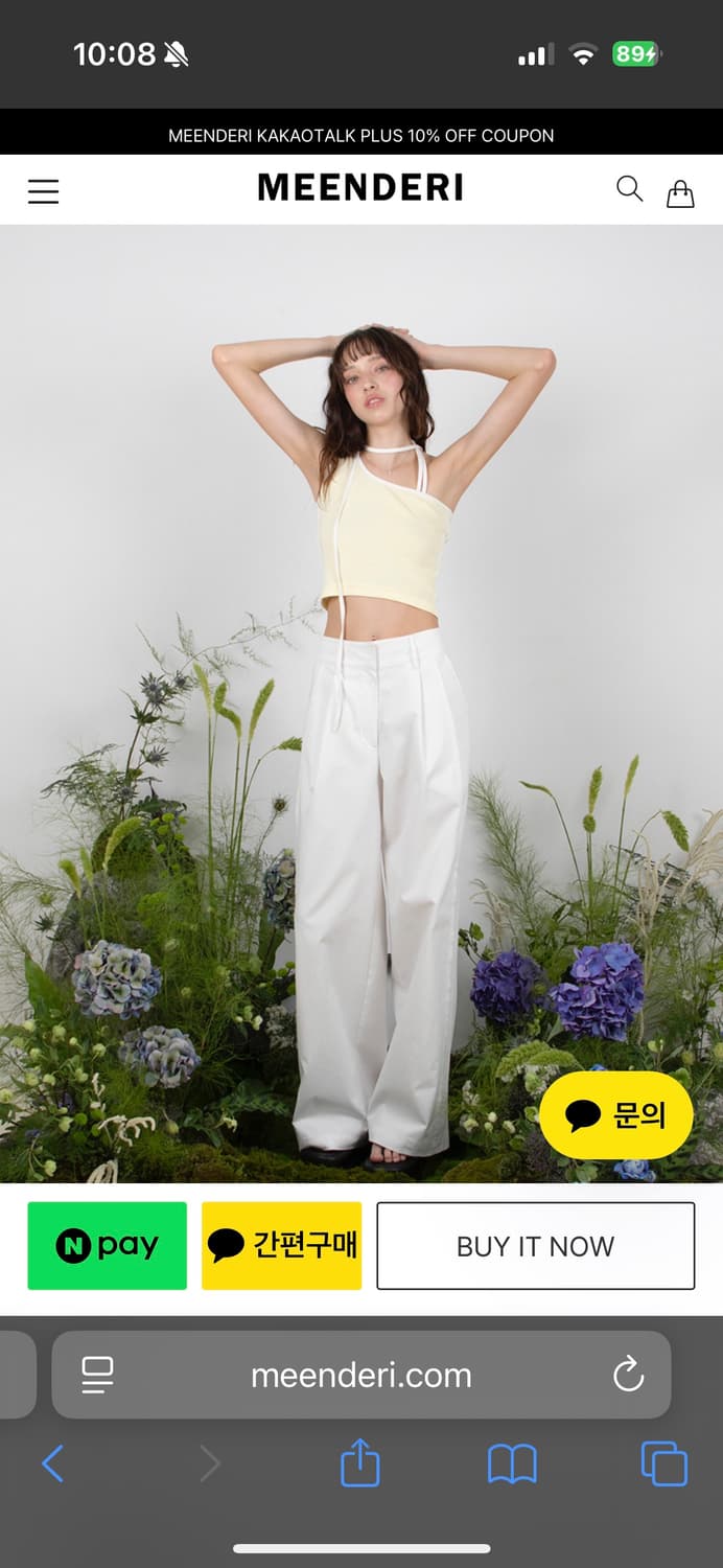 민더리 TRACK UNBALANCE SLEEVELESS TOP LEMON 상품이미지4