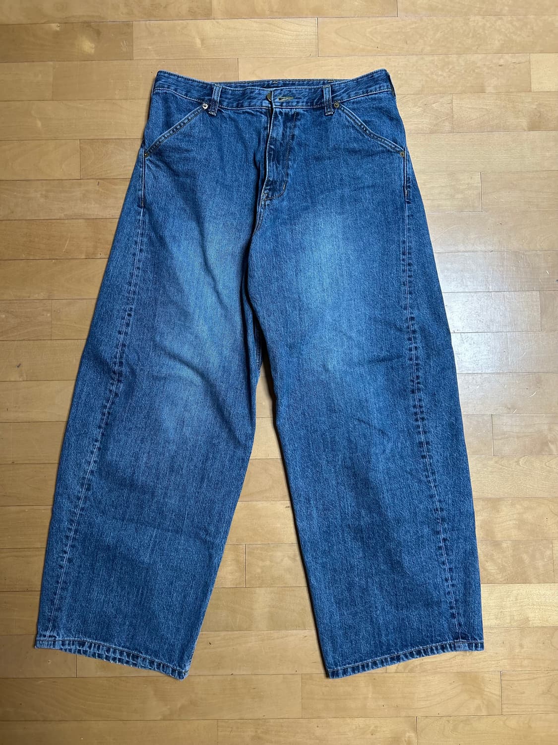 해칭룸 와이드 커브진 와커진 블루 4 상품이미지1