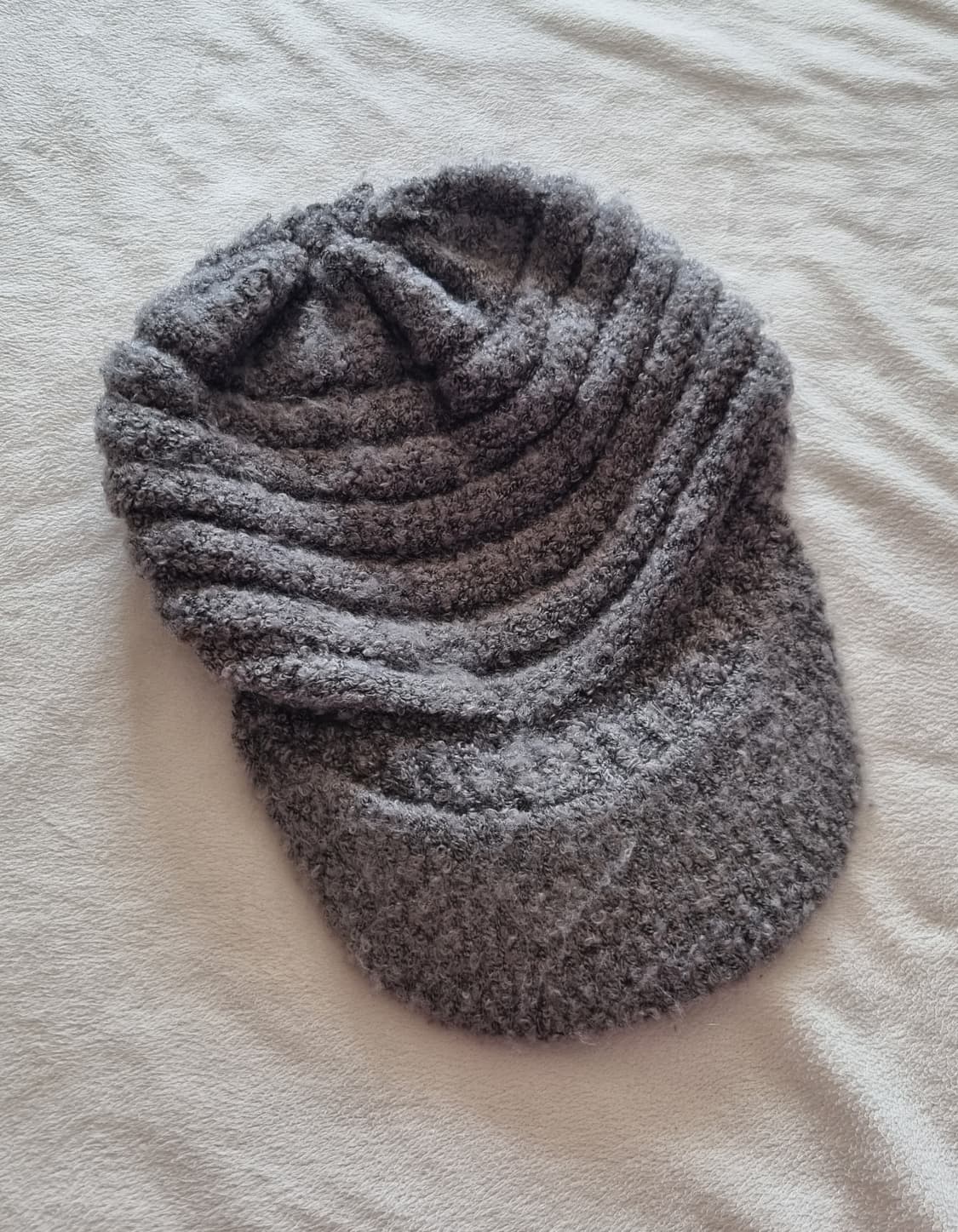 빈티지 모리걸 하구미 그레이 니트 모자 상품이미지1