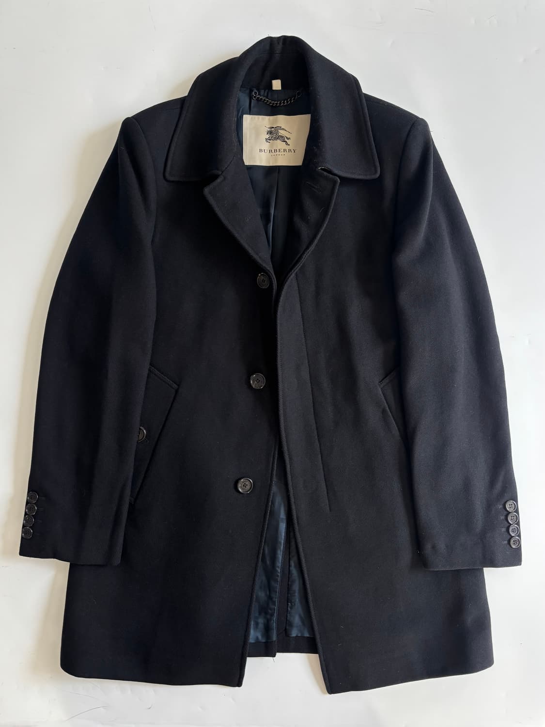  Burberry 버버리 런던 블랙 울 코트 상품이미지2