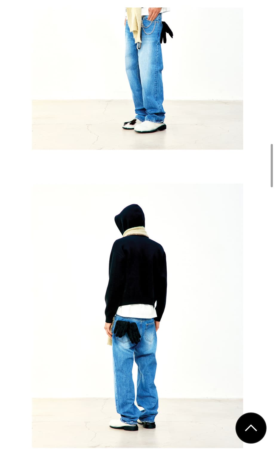 쿠어 더블 페이스 울 후드 집업 XL 상품이미지4