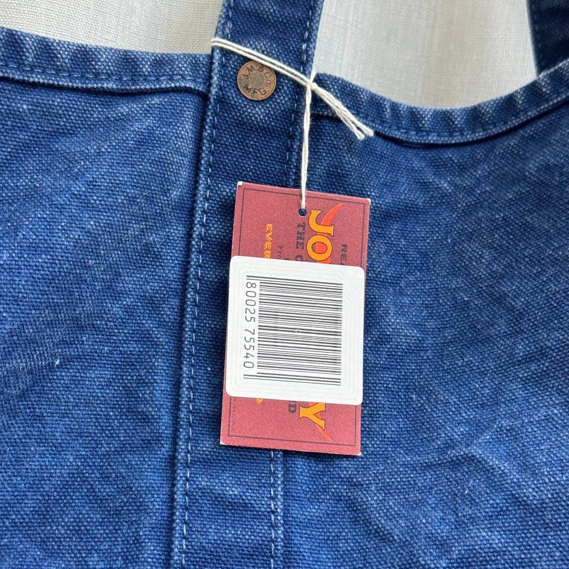 리얼맥코이 조맥코이(JOE McCOY) 인디고 다잉 캔버스 토트백 상품이미지5