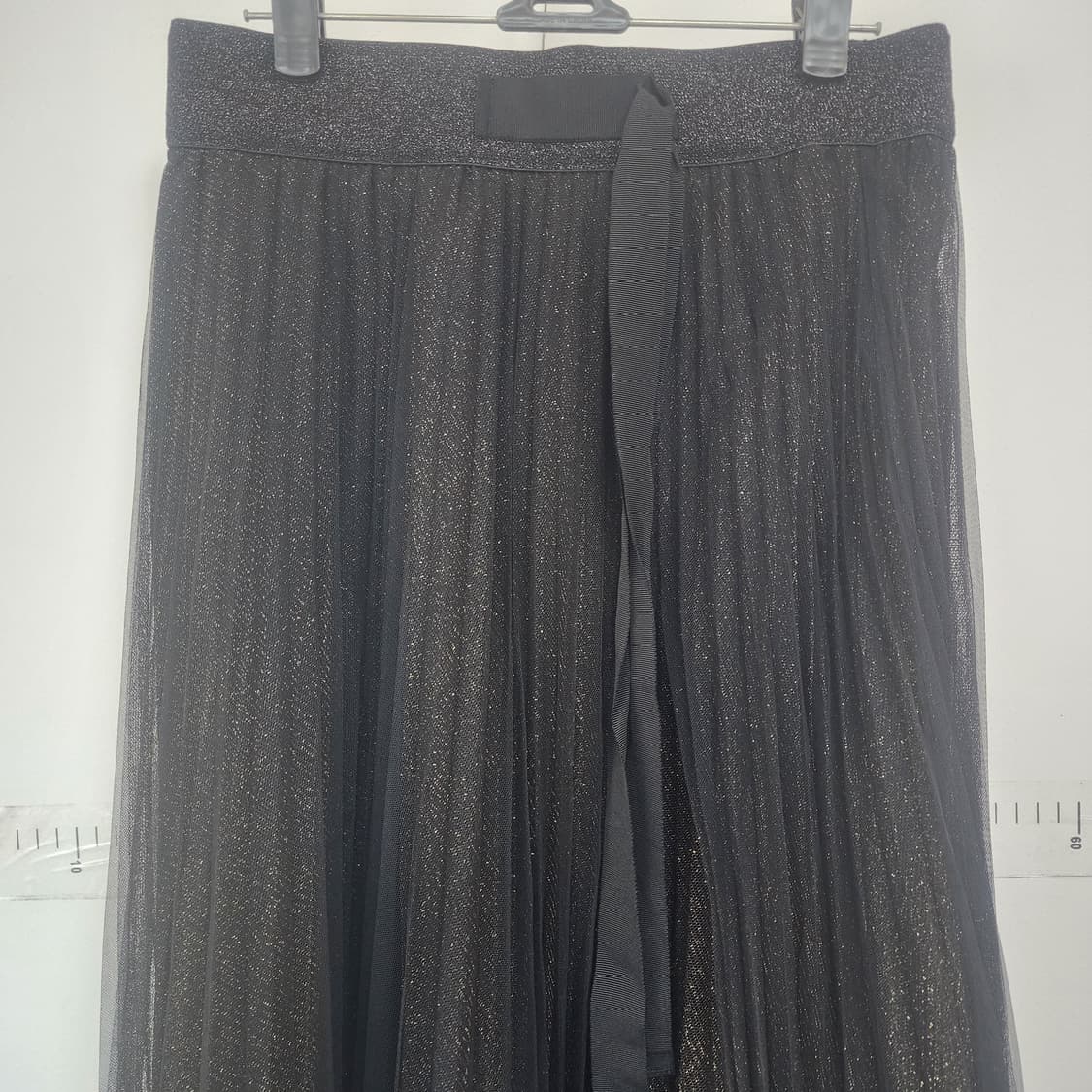 블랙마틴싯봉 블랙 롱 플리츠 스커트 상품이미지2