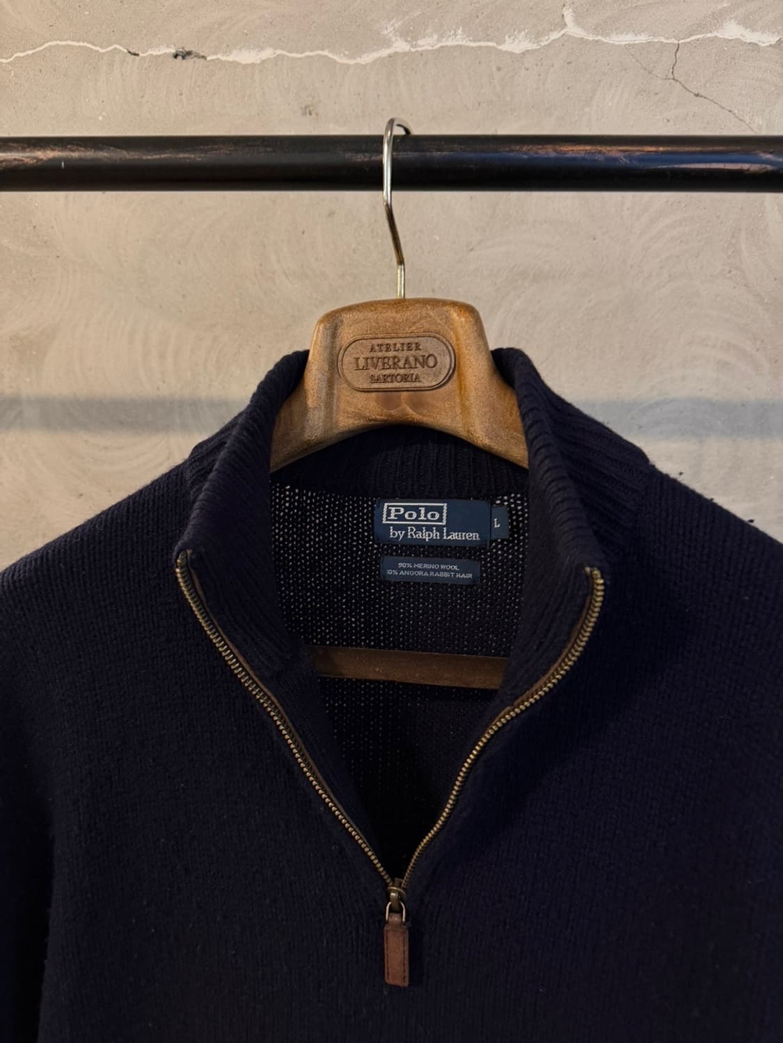 폴로 랄프로렌 앙고라 울 짚업 니트 100 상품이미지2