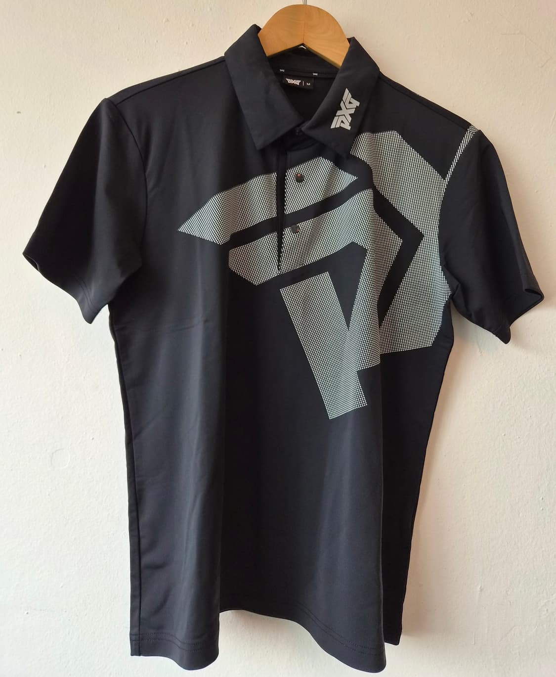 PXG 남성 블랙 골프반팔카라PK티셔츠 상품이미지1