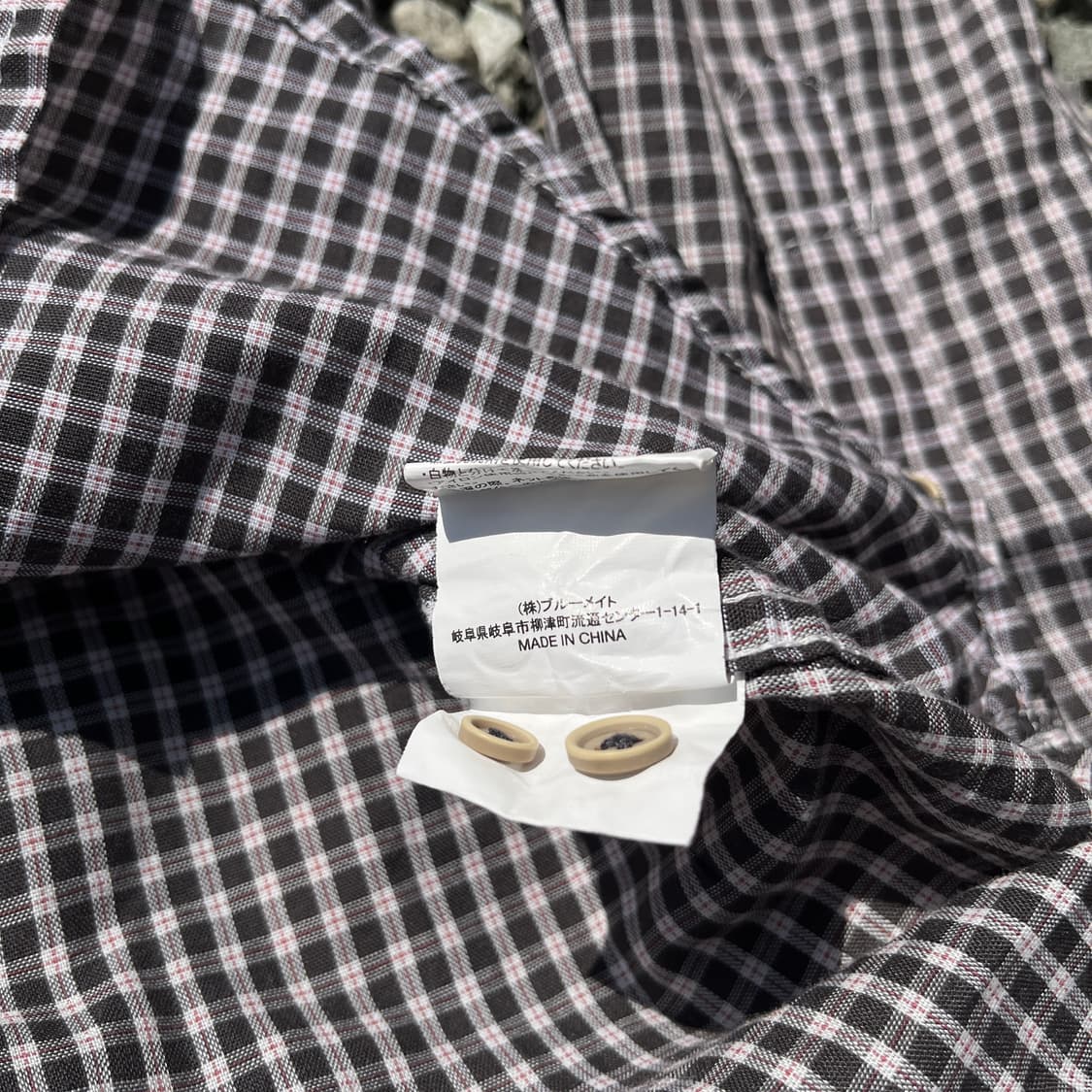 KANSAI YAMAMOTO 체크셔츠 (실측확인) 상품이미지5