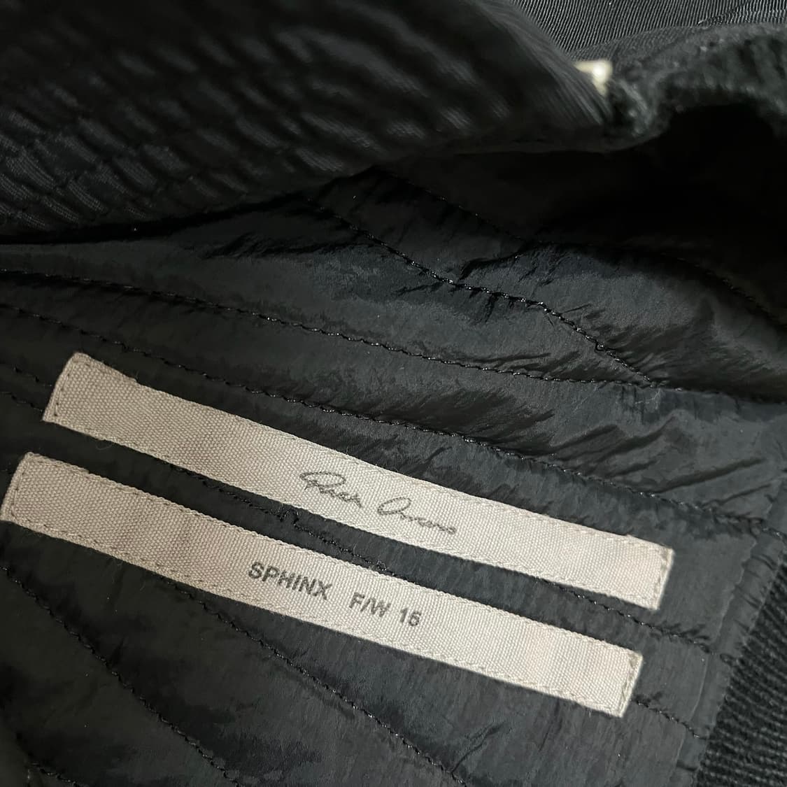 릭오웬스 15FW 다크쉐도우 롱 플라이트 봄버 자켓 원피스 S 상품이미지6