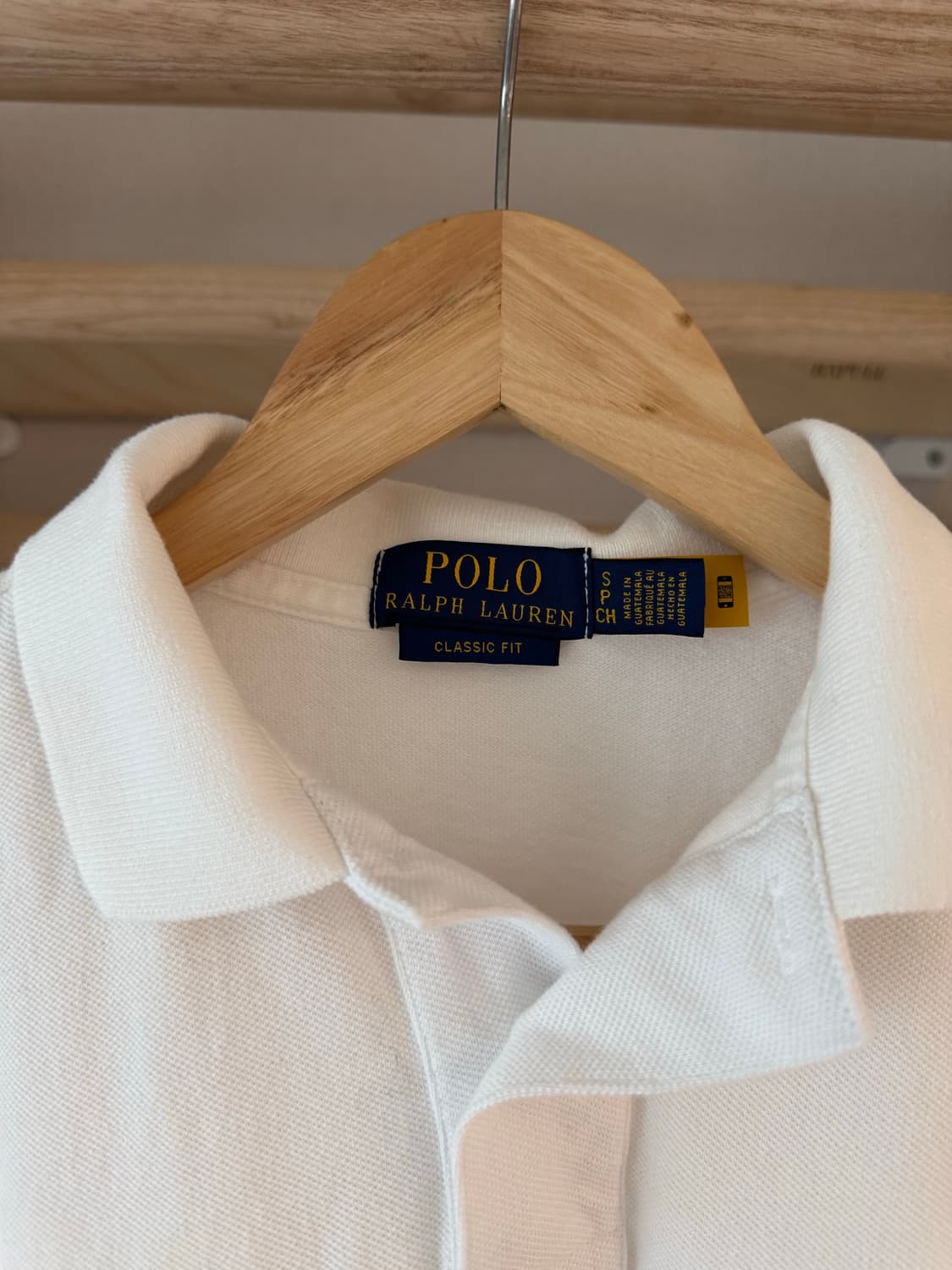 (95)폴로 랄프로렌 화이트 카라티 폴로티 상품이미지4