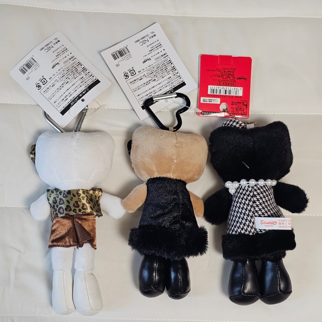 새제품) 3종일괄만. 헬로키티 롱다리 키티 태닝 인형 키링 상품이미지2