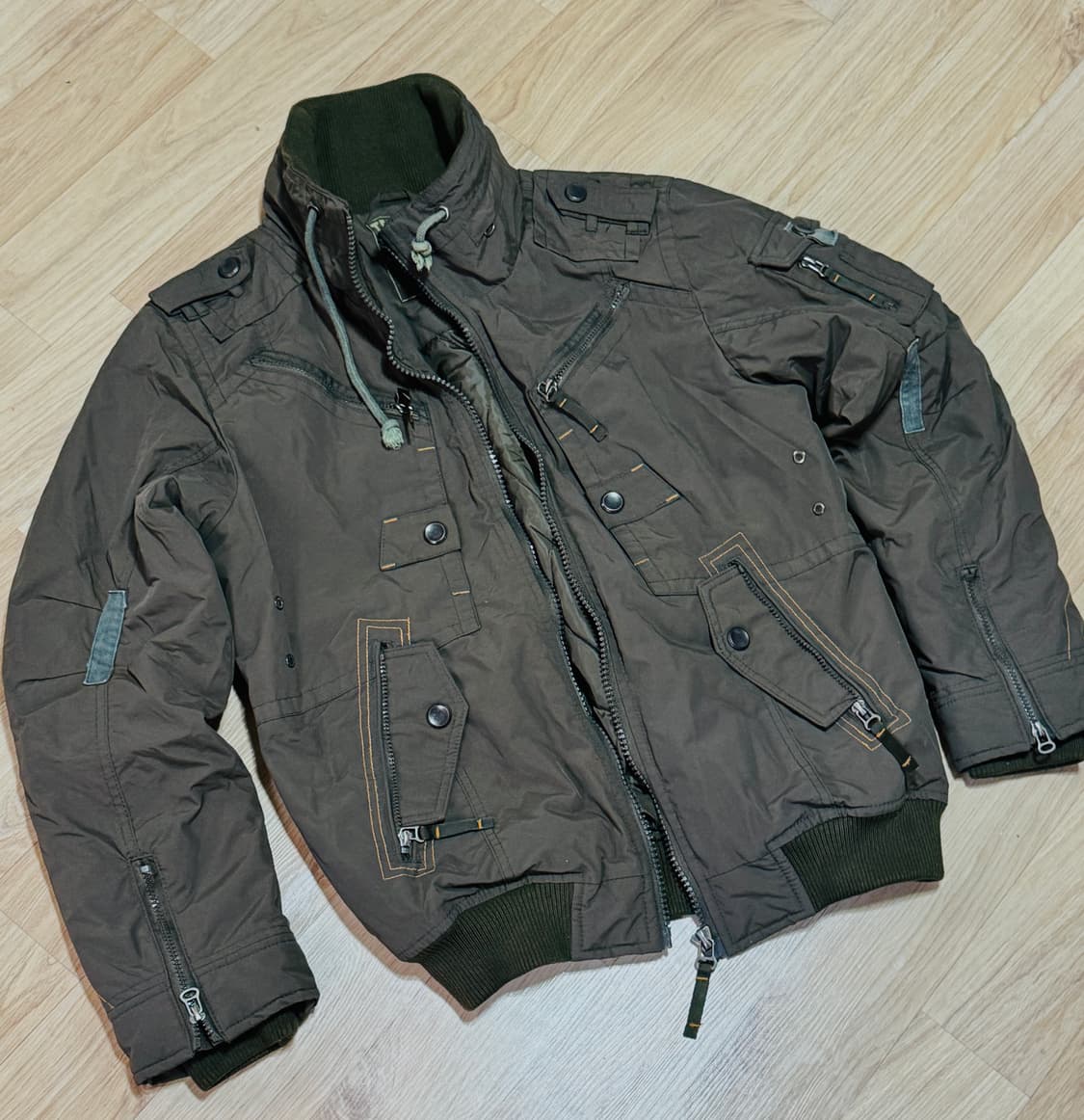 TEAM-ONE (팀원)고퀄리티 밀리터리 자켓 L 카키 상품이미지1