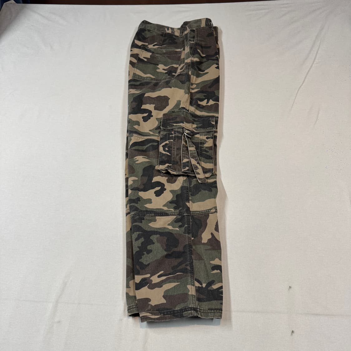 34inch) 밀리터리 카모 패턴 와이드 카고 팬츠 바지 상품이미지7
