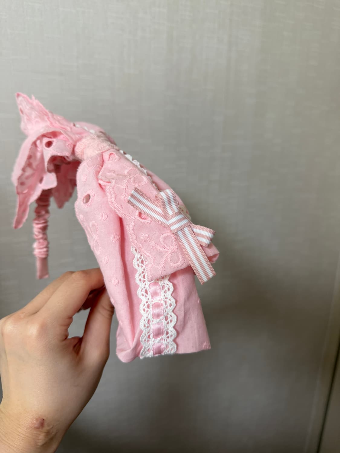 핑크 레이스 헤도레 카츄샤 로리타 러블리 상품이미지2