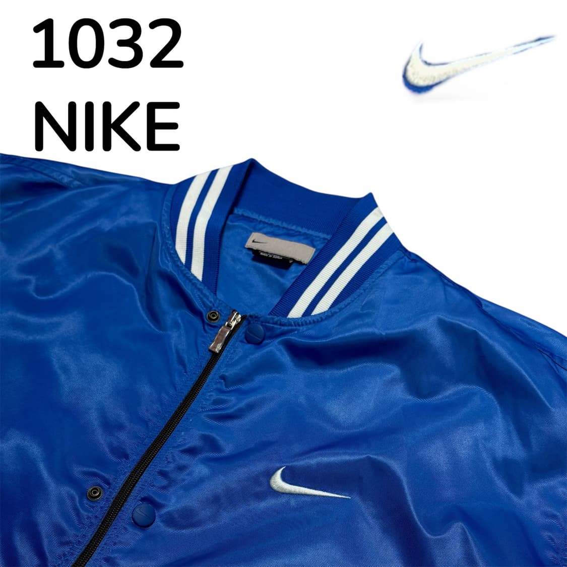 나이키 올드스쿨 스우시 블루 바시티 자켓 L 상품이미지4