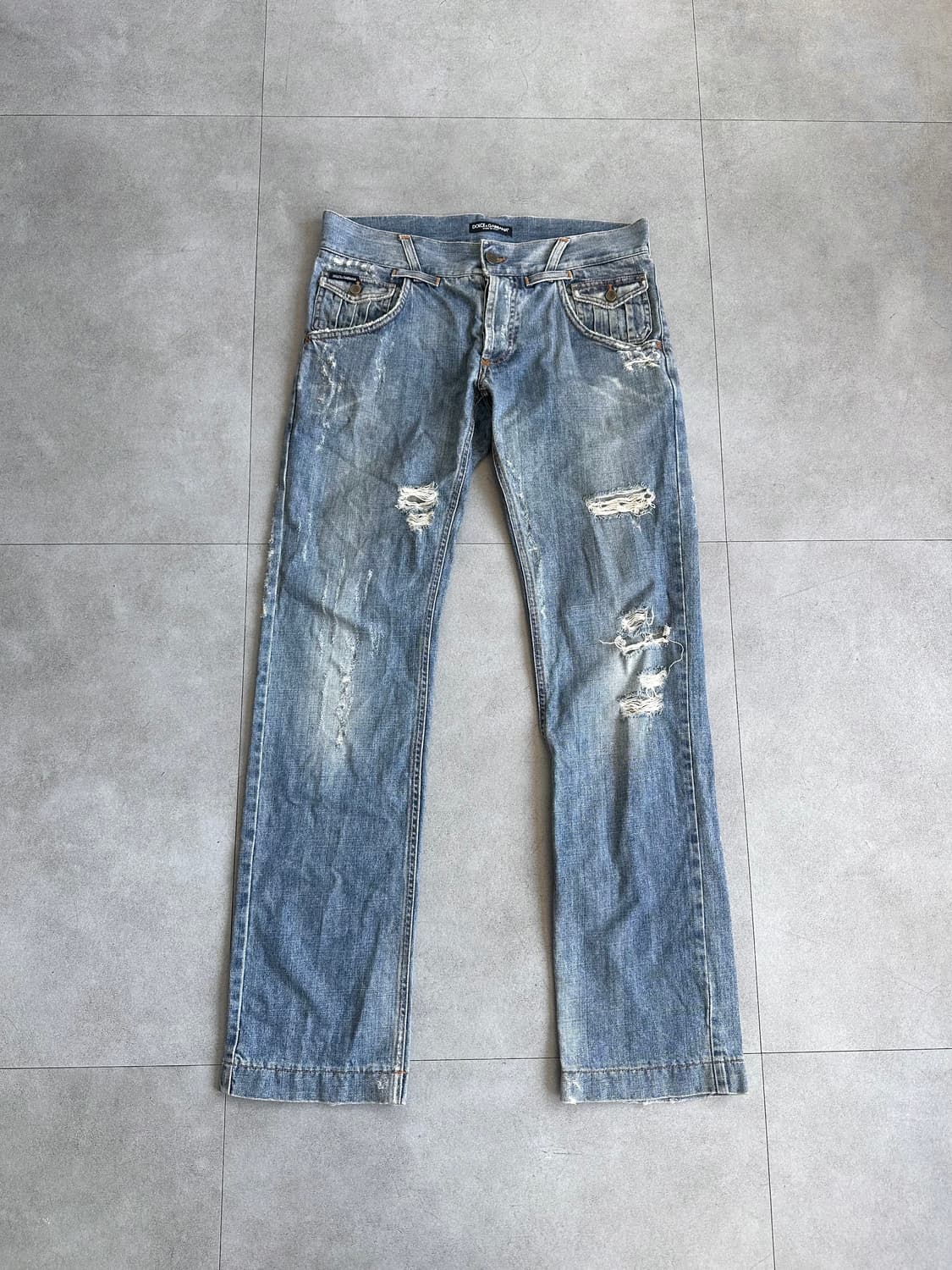 돌체앤가바나 00s 디스트로이드 포켓 데님팬츠 상품이미지5
