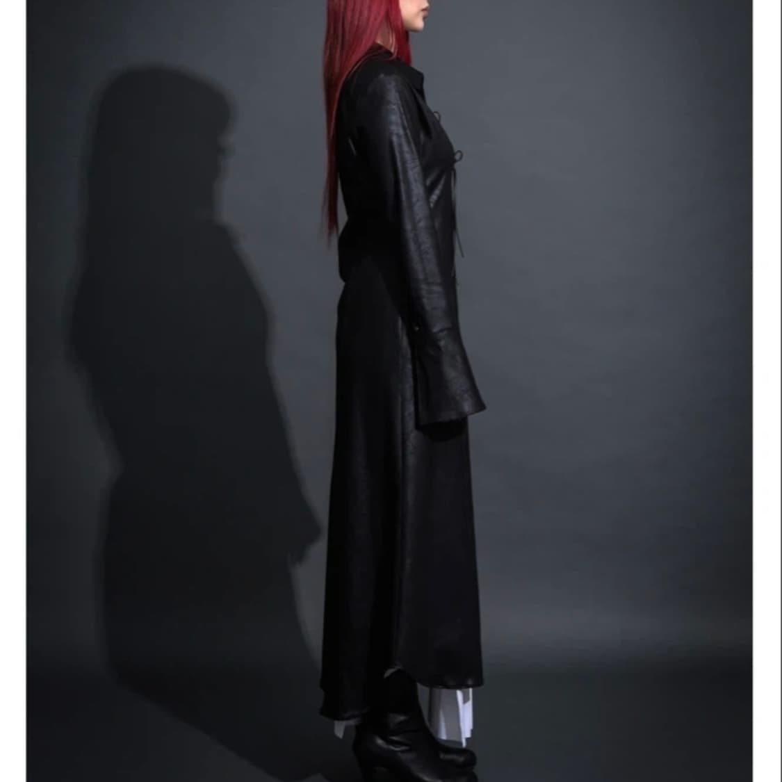 DARLING YOUR BAD MAXI LEATHER SHIRTS 상품이미지5