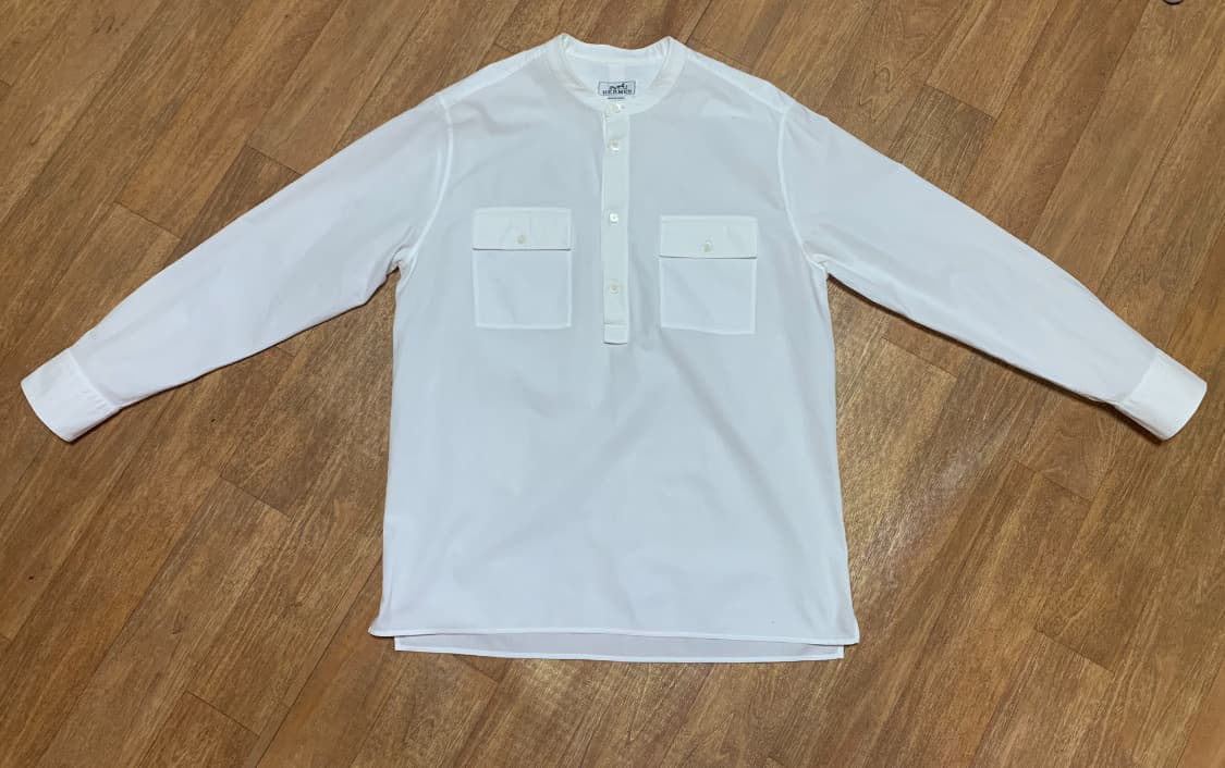 HERMES 에르메스 헨리넥 셔츠(코튼)41-16 셔츠 상품이미지1