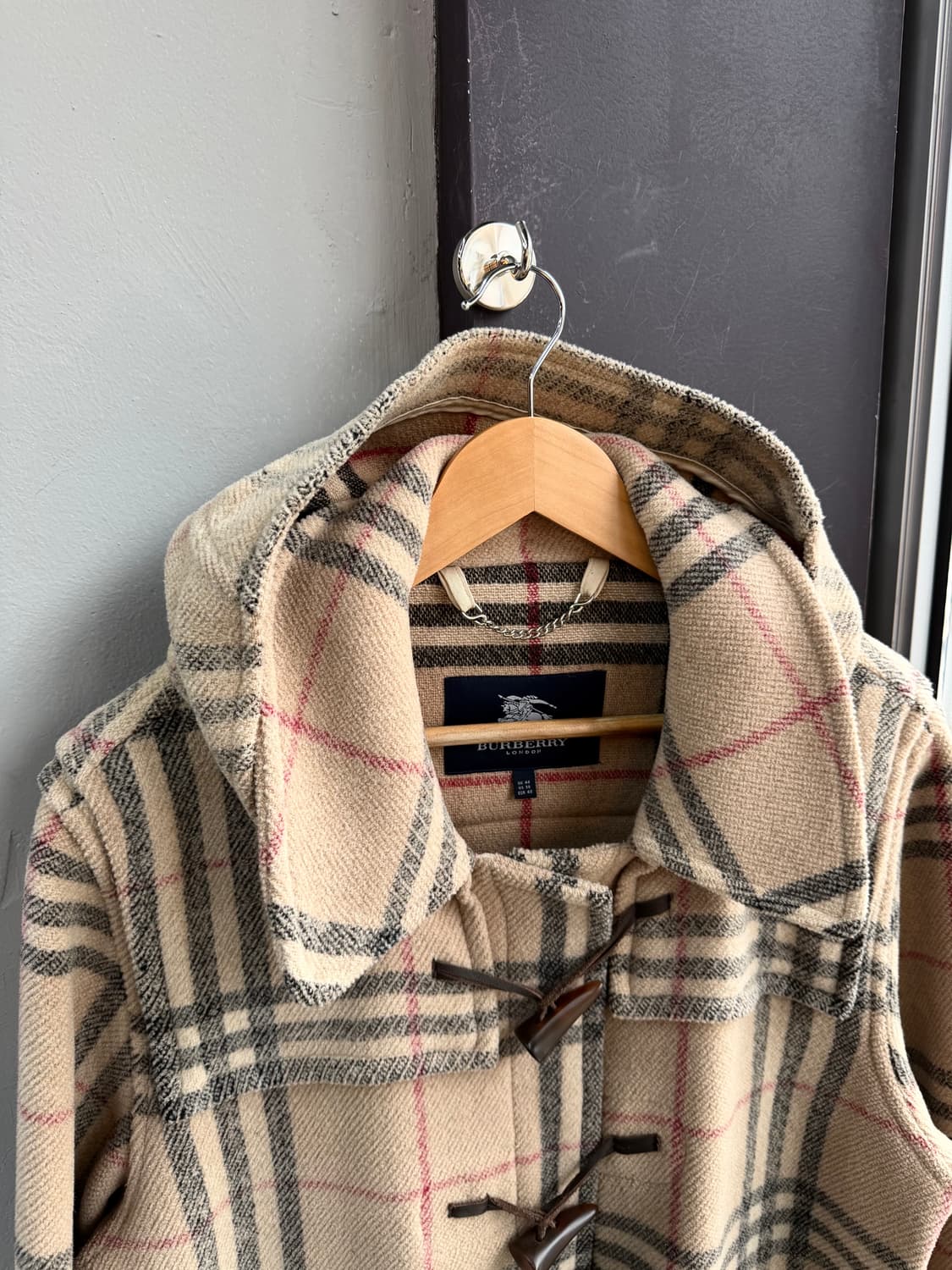 UK48/ 버버리 스페셜리티 노바체크 후디드 떡볶이 코트 상품이미지3