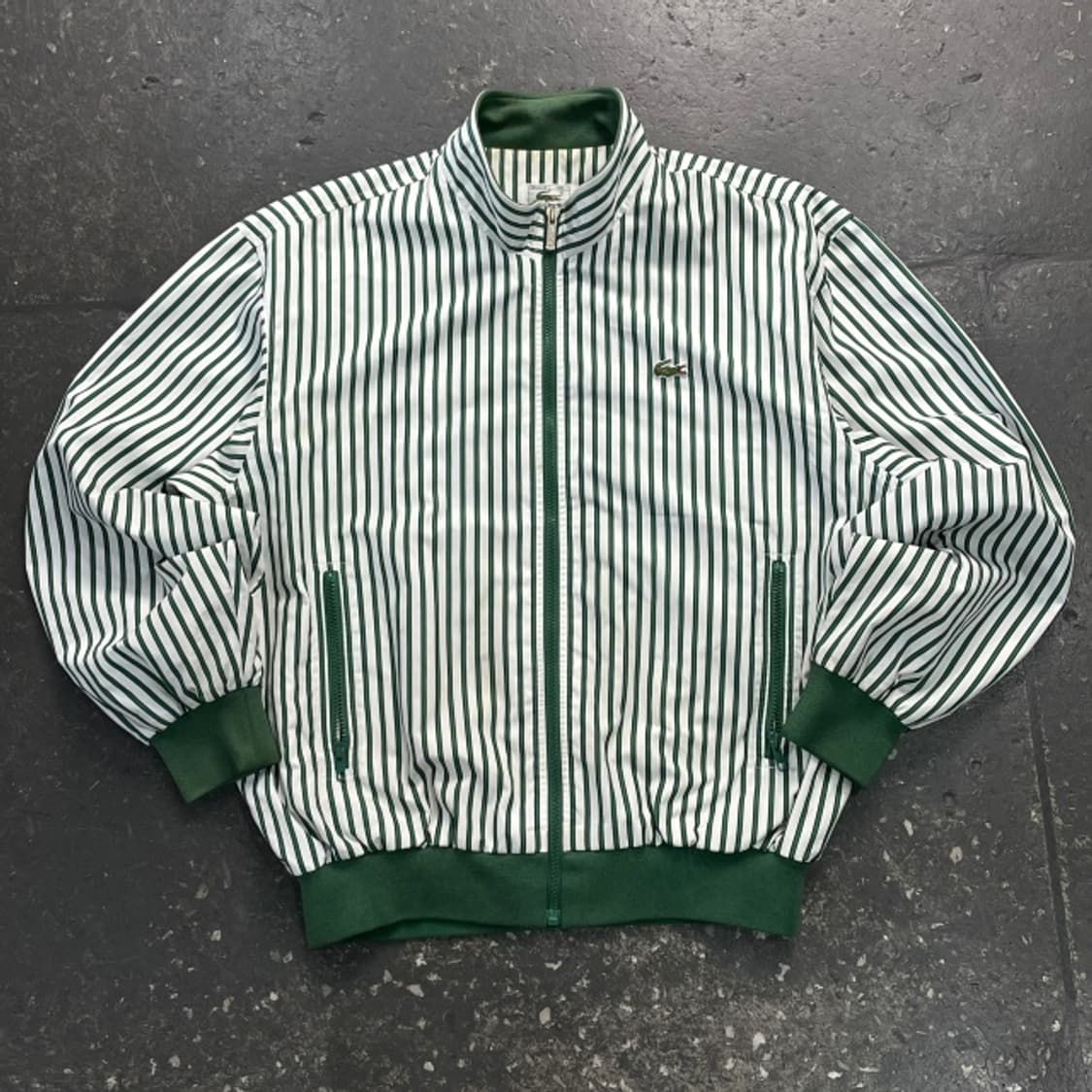 105 라코스테 서광 스트라이프 블루종 자켓 상품이미지1