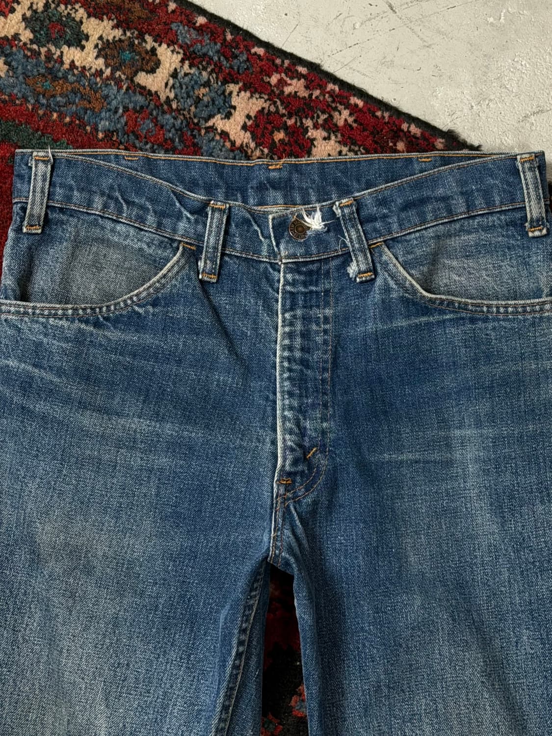 80's USA Made 빈티지 리바이스 646 벨바텀 부츠컷 오렌지탭 상품이미지6