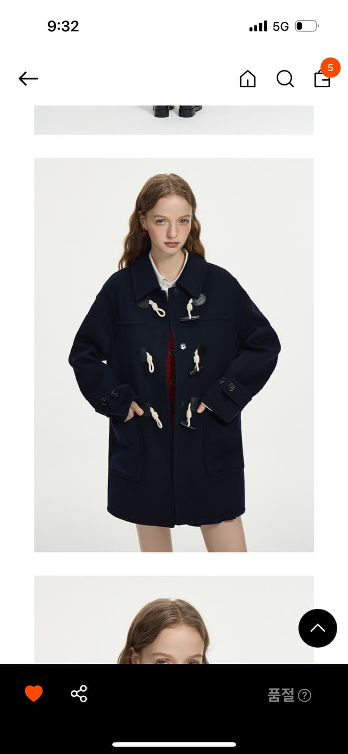 웬스데이딜라잇) button wool mid-length coat 상품이미지3