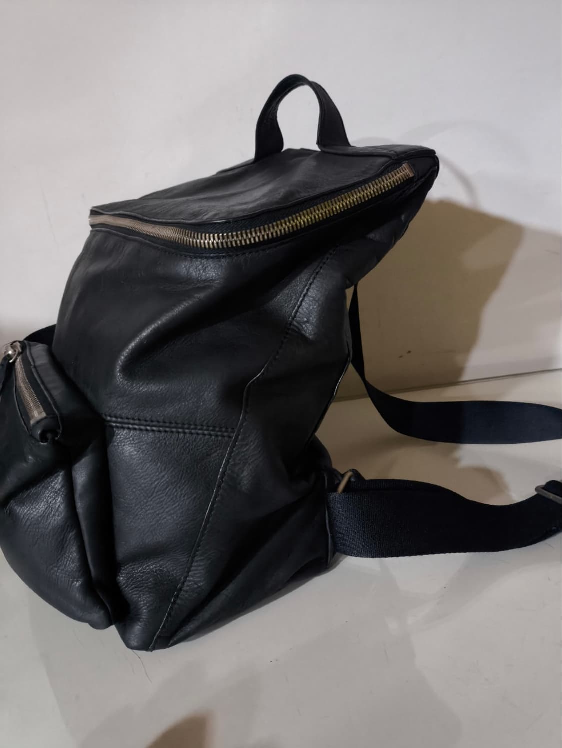 만다리나덕 소가죽 미니 백팩 상품이미지3