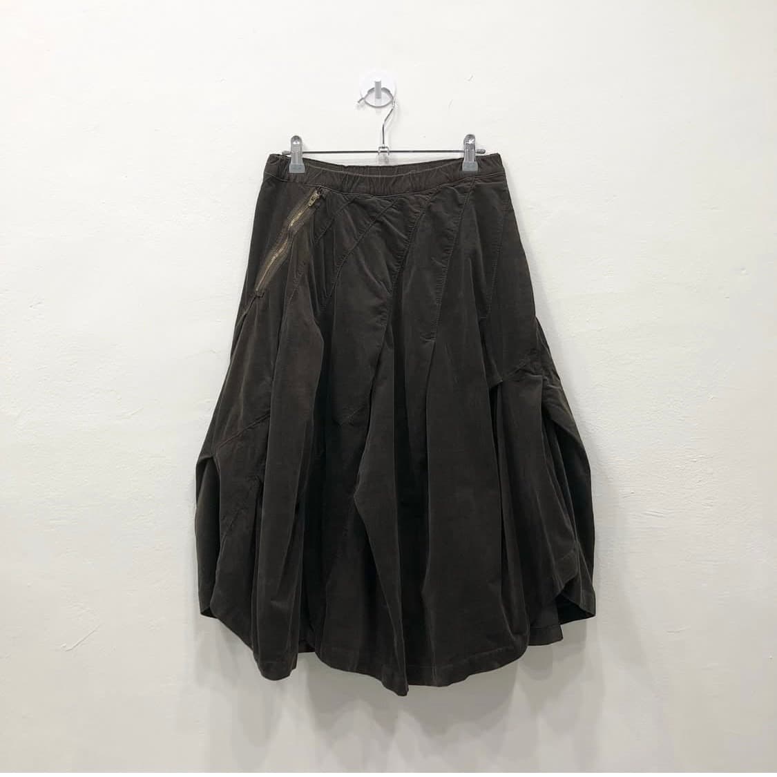 메르시보꾸 벌룬스커트 브라운 상품이미지1