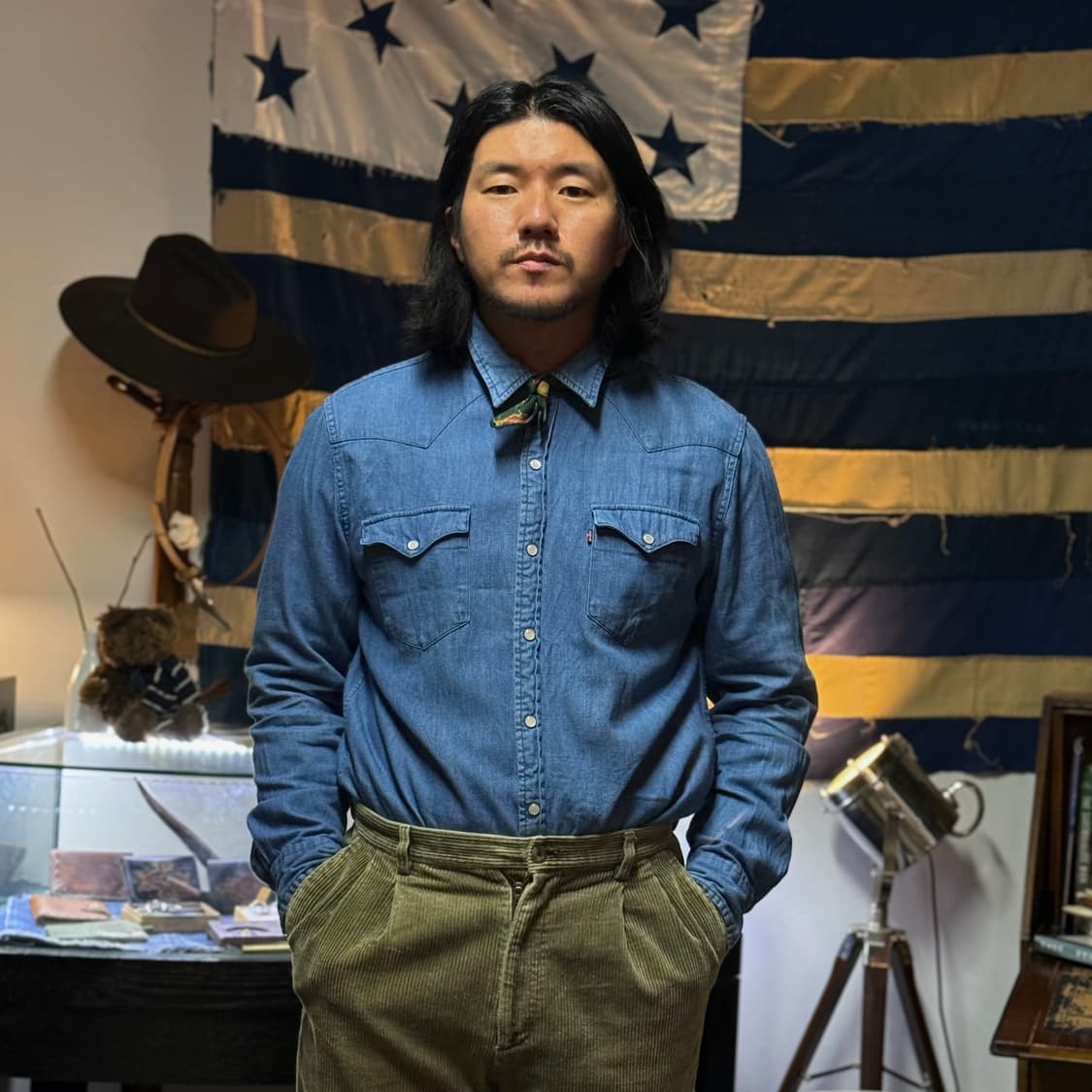 리바이스 데님 웨스턴 셔츠 L 상품이미지7