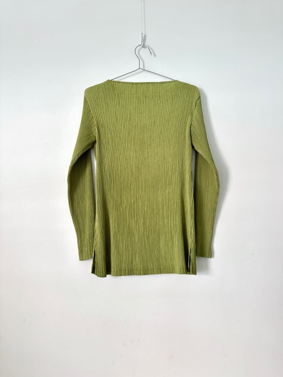 Basic pleats top / apple green 상품이미지6