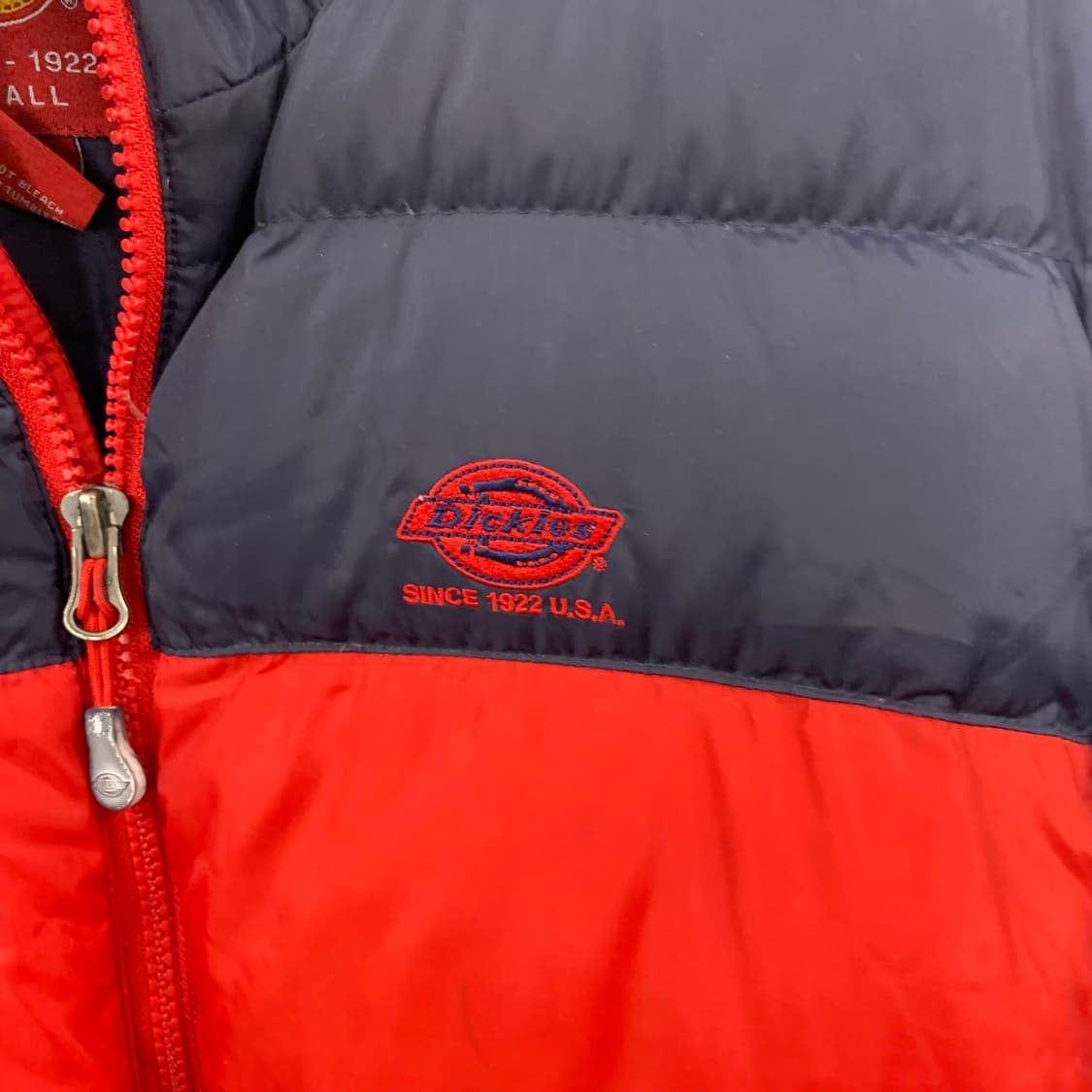 디키즈 y2k 와투케 레드 배색 다운 패딩 상품이미지5