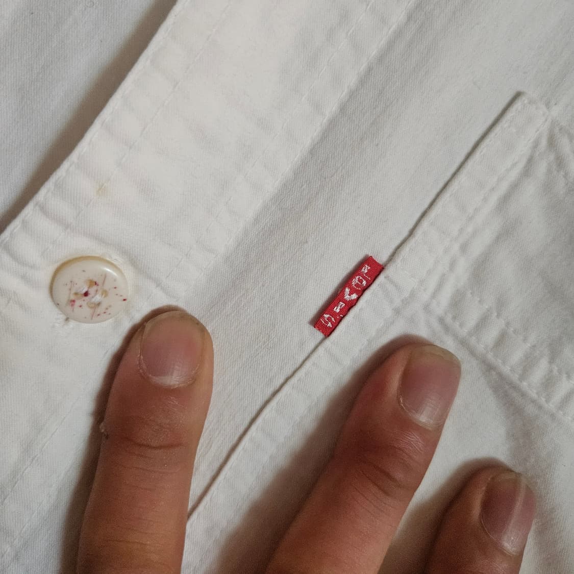 리바이스(Levis) 레드텝 워크웨어 화이트 빈티지 셔츠 L size 상품이미지6