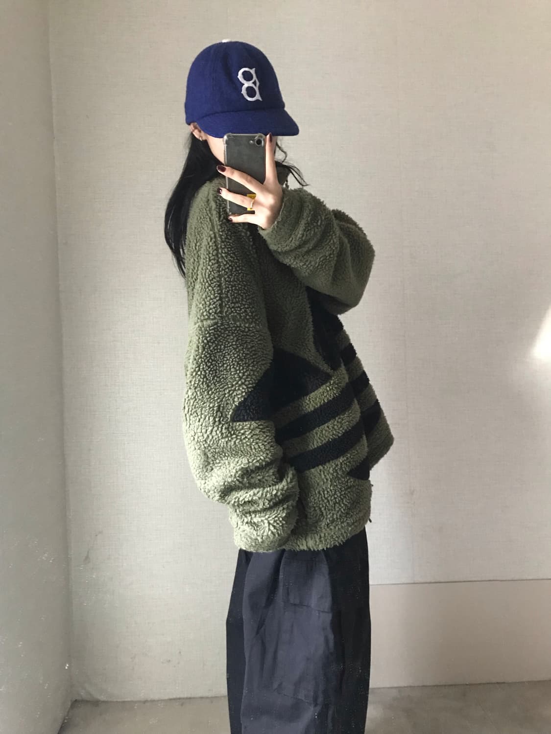 아디다스 카키 빅파이어버드 후리스 상품이미지3