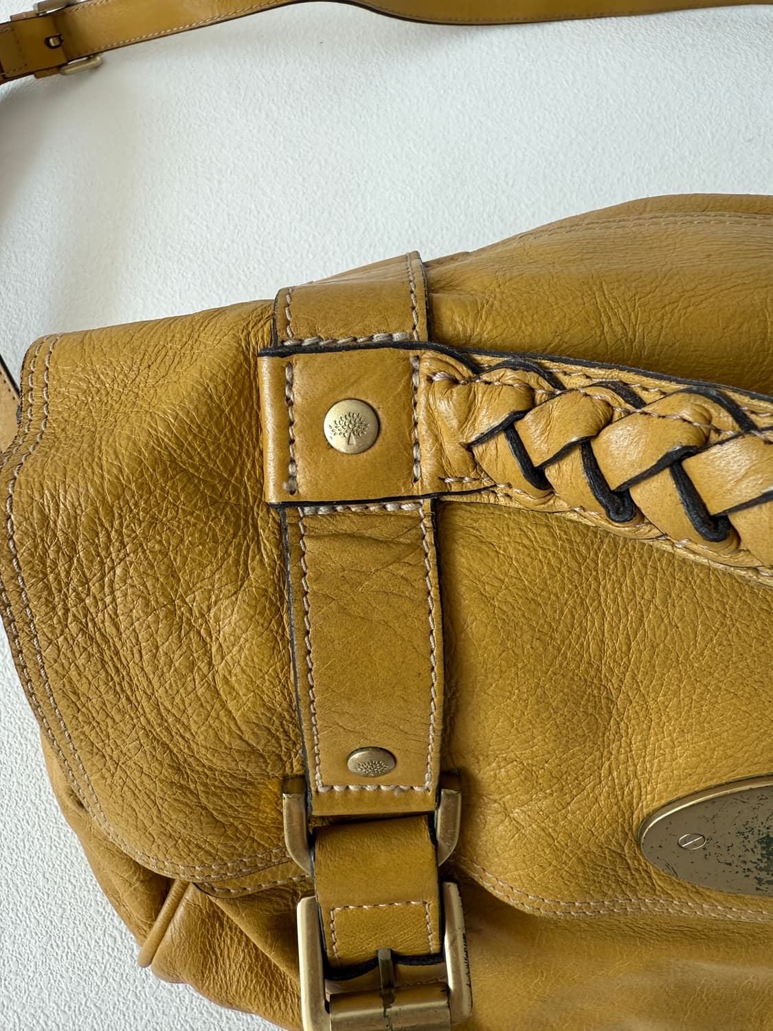 멀버리(Mulberry) 레더 머스타드 알렉사백(ENGLAND) 상품이미지8