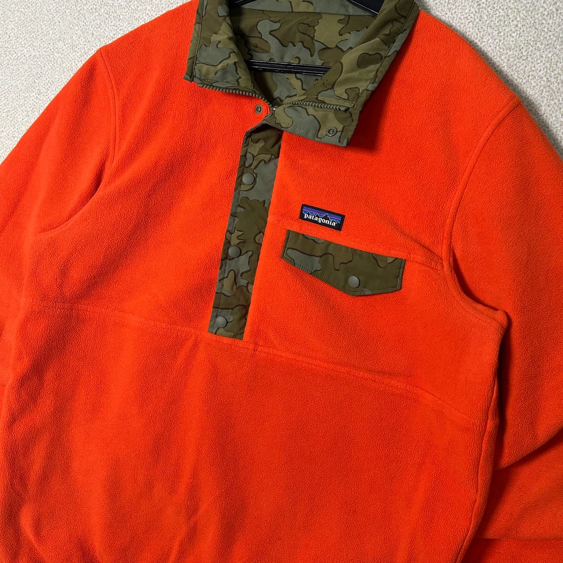  (M) 파타고니아 카모 리버시블 스냅티 플리스/2016 상품이미지7