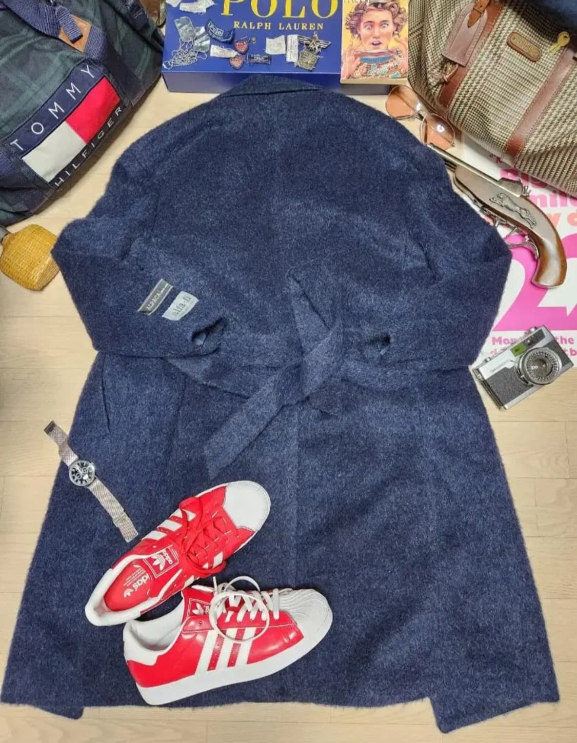 바쏘옴므 알파카 벨티드 코트(새제품) 상품이미지2