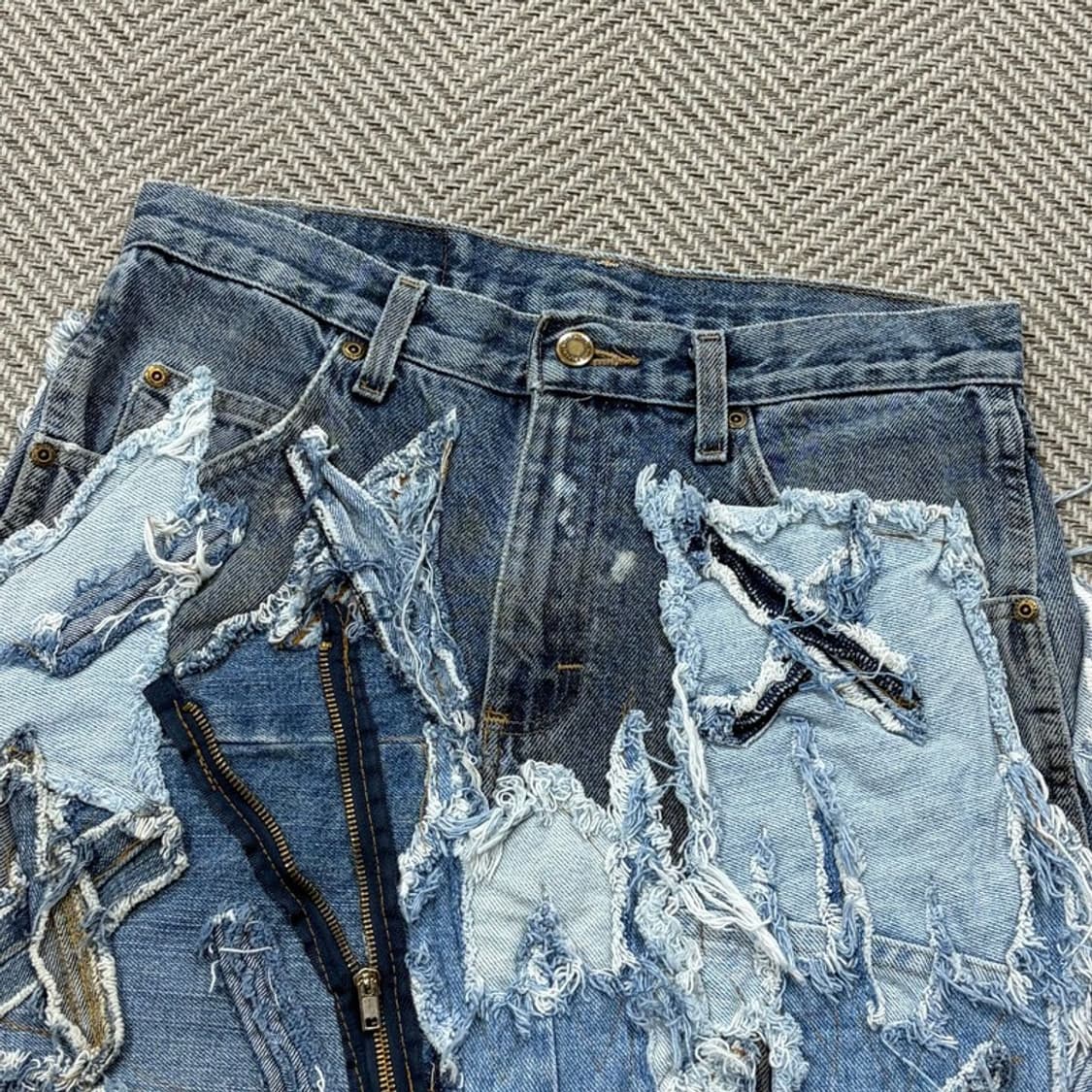 랭글러 패치워크 데님 스커트 v2720 상품이미지3