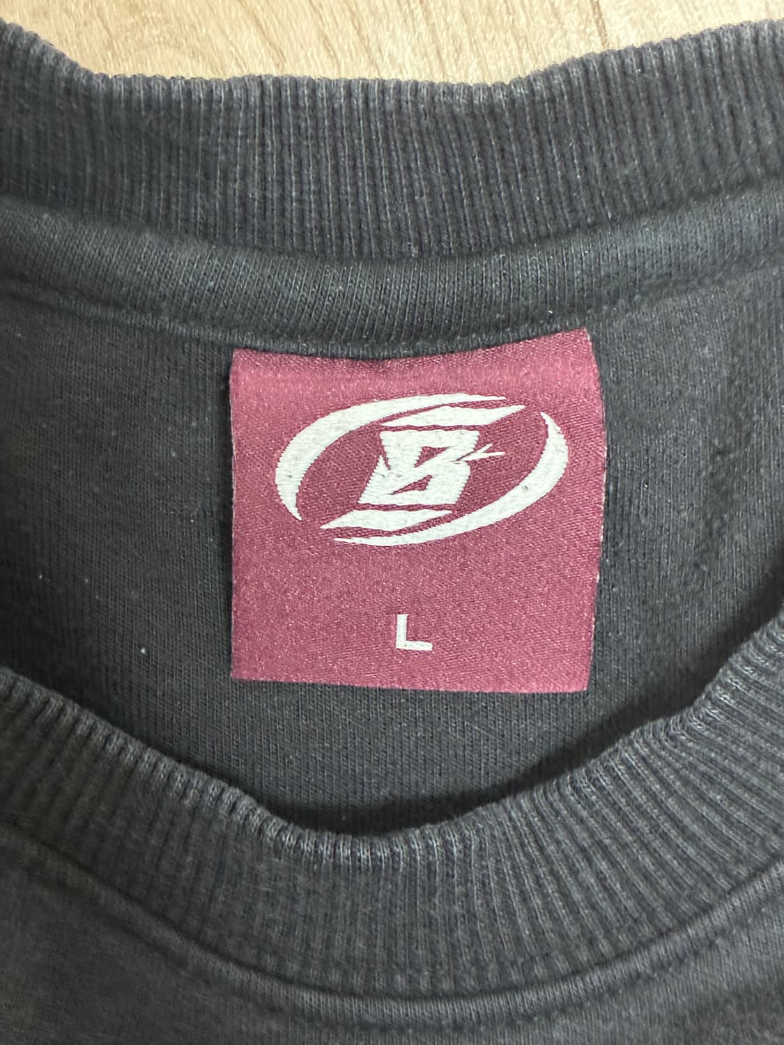 바이젝 퍼펙트 특양면 빅로고 머슬핏 반팔 티셔츠 검정 L 상품이미지4