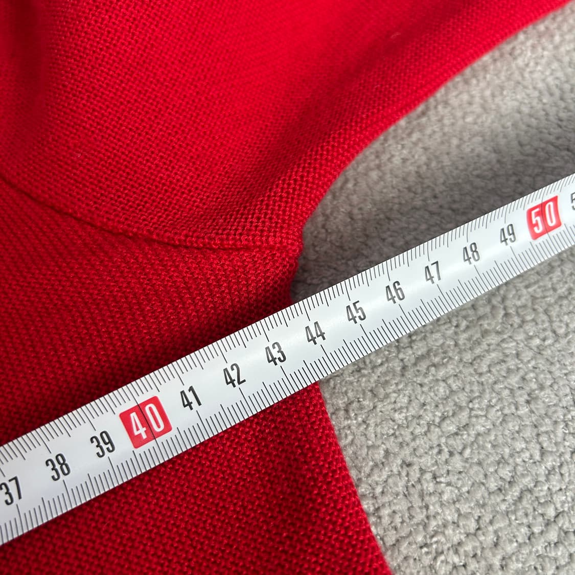 라코스테 브이넥 니트 레드  상품이미지4