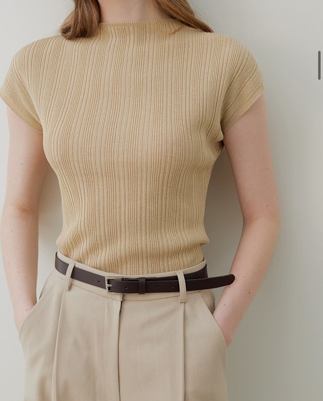 누토프 린넨 니트 베이지  상품이미지1