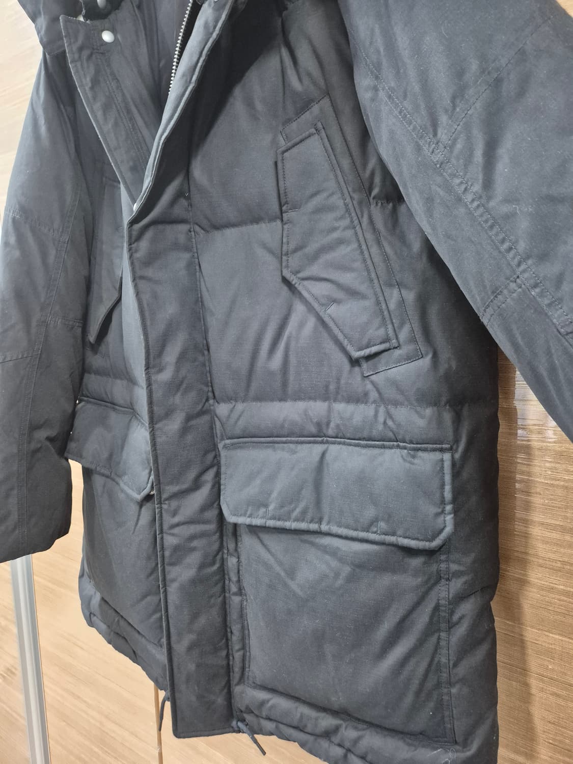 올세인츠 남성 블랙 세르지오 파카 패딩 (L/105) 상품이미지3