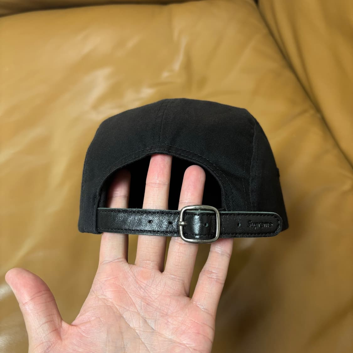 Supreme 슈프림 블랙 레드 박스로고 캠프캡 모자 (Black) 상품이미지7