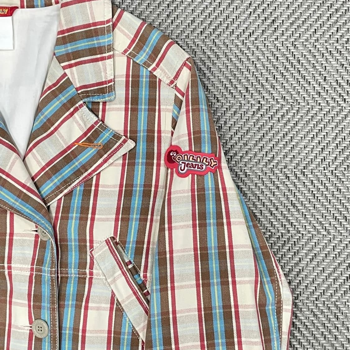 오일릴리 스트라이프 더블 버튼 자켓 v0110 상품이미지4