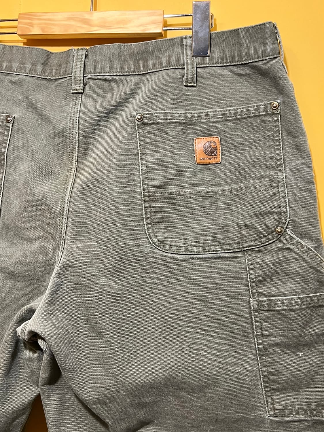 00s [38x30] 칼하트 더블니 모스 그린 워크팬츠 B136 MOS 상품이미지6