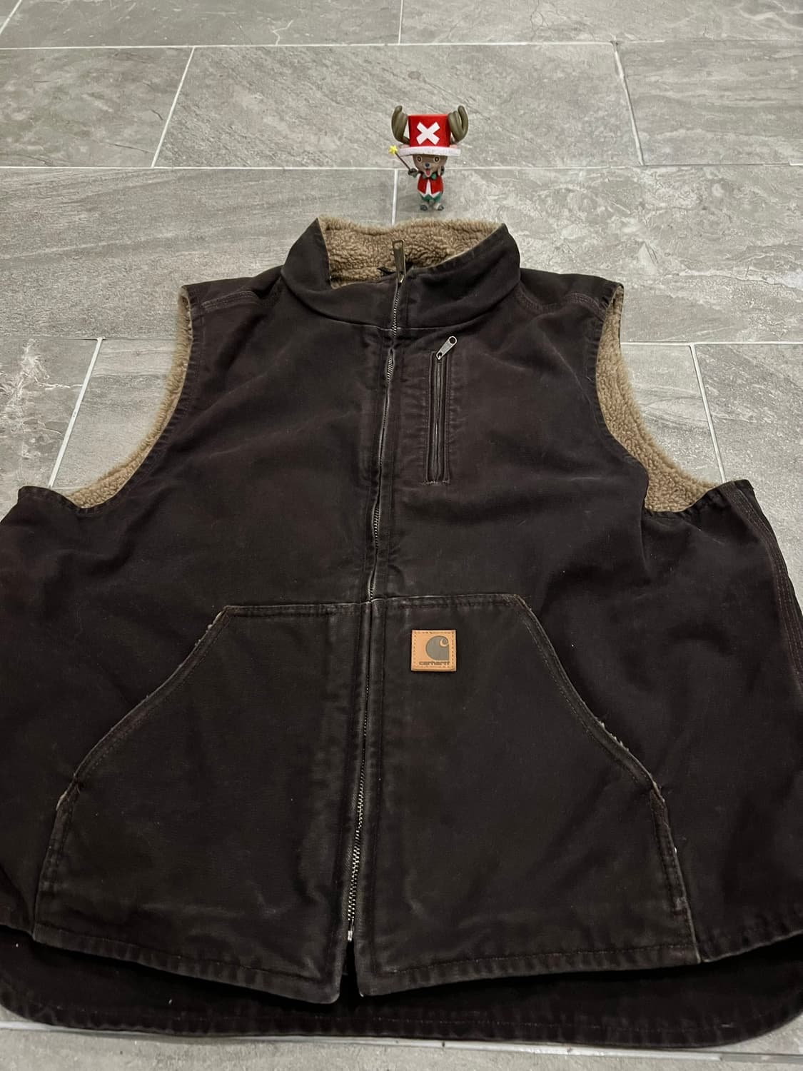 (XL)칼하트 셰르파 넥 조끼베스트 V33 DKB 다크브라운 상품이미지7