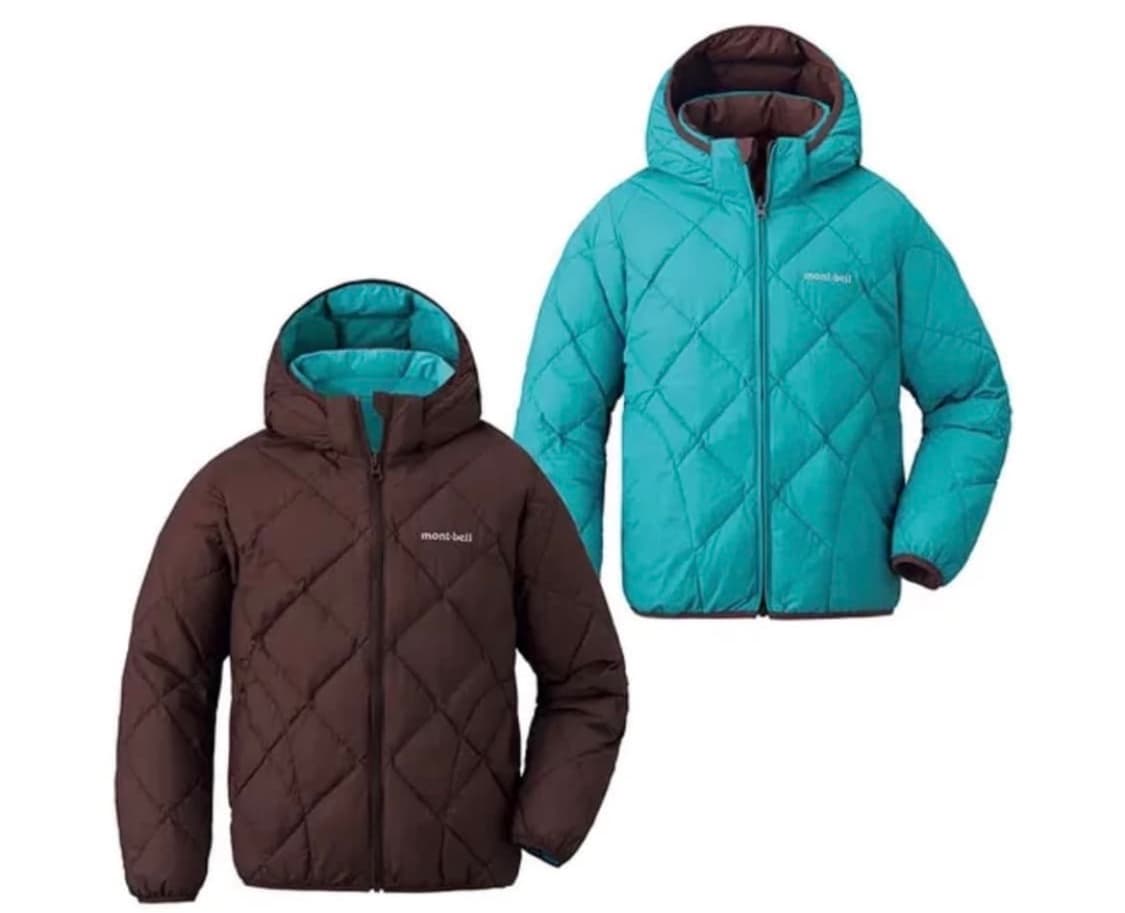 몽벨 리버시블 패딩 코코아/민트 160 상품이미지1