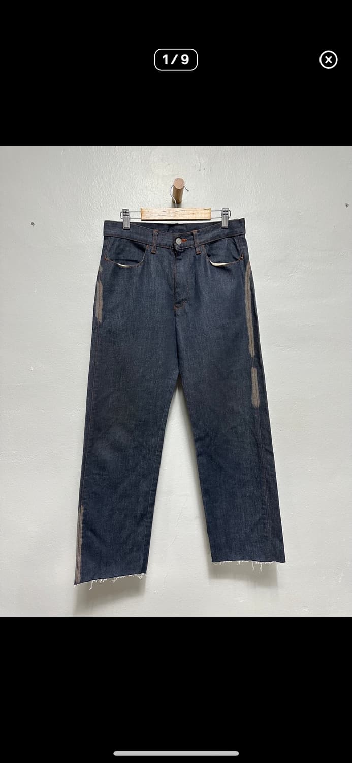 장폴고티에 레드스티치 생지 페인팅진 상품이미지1