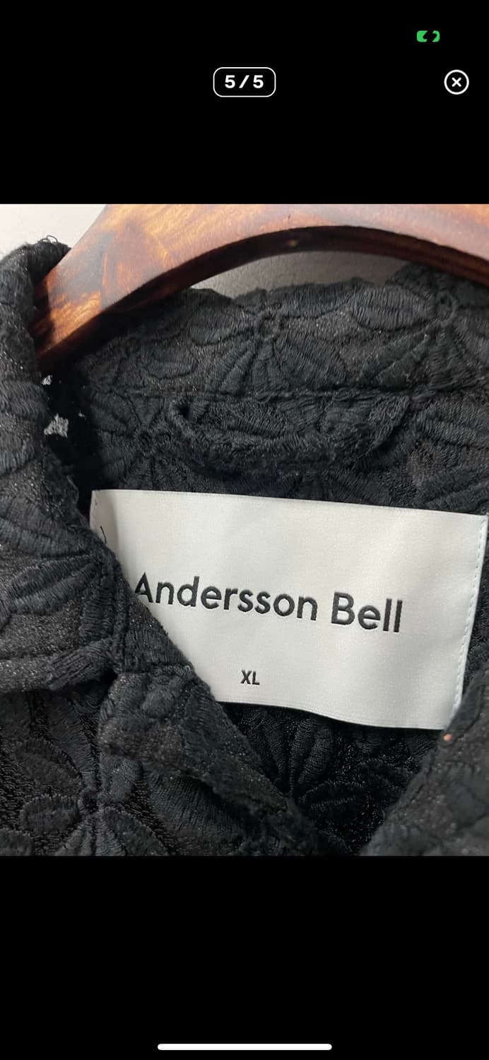 앤더슨벨 플라워 쉬어 오픈 카라 셔츠 A3419 상품이미지5