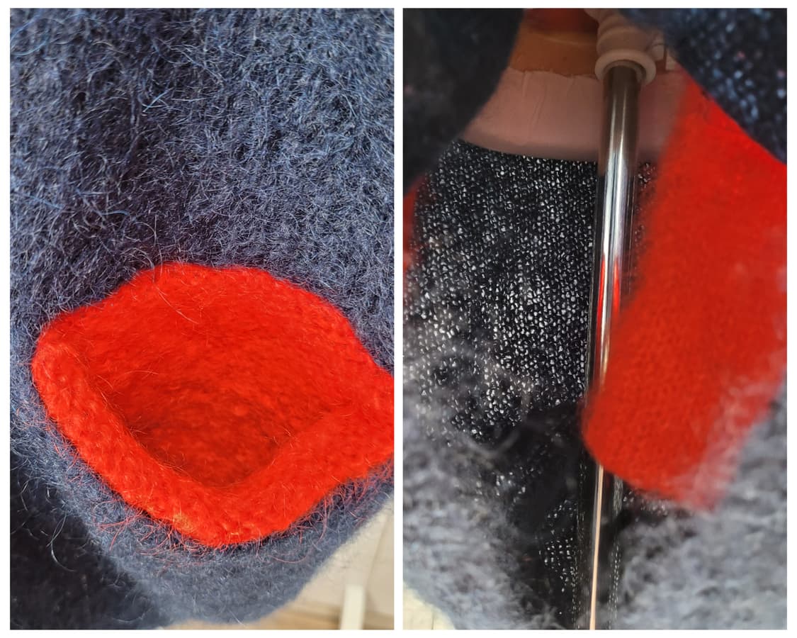 메종 마르지엘라 오버사이즈 터틀넥 모헤어 니트 스웨터  S사이즈 새상품급 상품이미지8