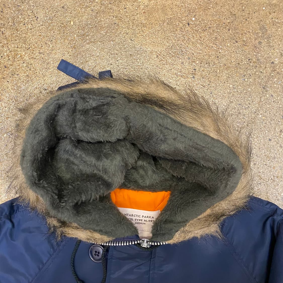 네이비 후드 퍼 야상 점퍼 n3b 상품이미지3