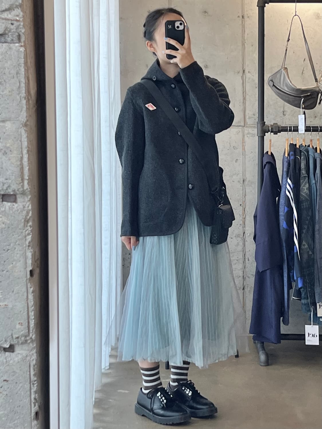 DANTON 단톤 울 숏코트 다크그레이 38 상품이미지3