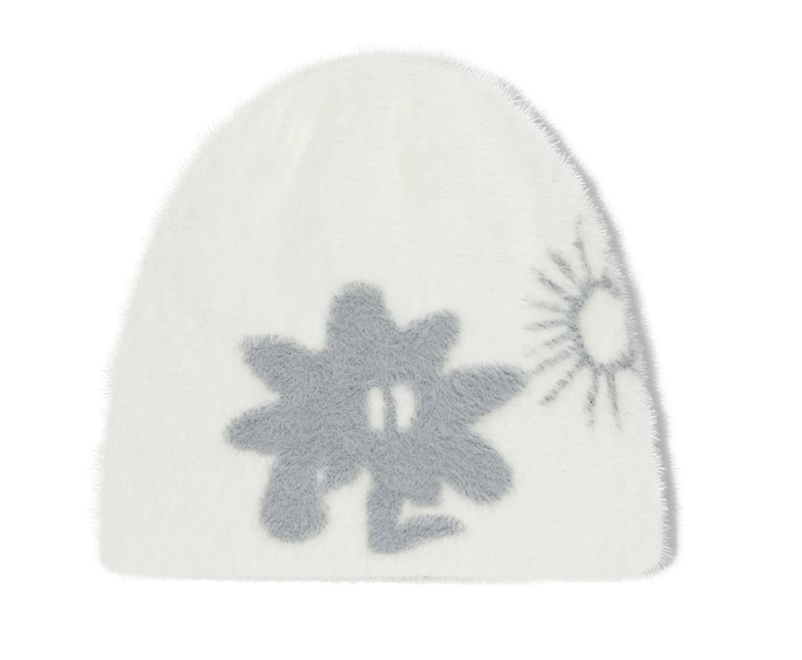 썬러브 캘리 샤기 비니 크림 상품이미지1